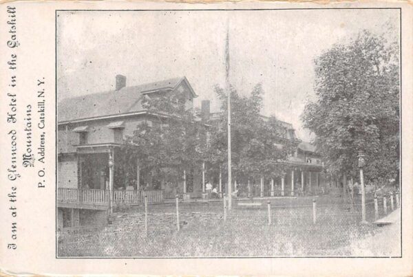Catskill New York Glenwood Hotel Undivided Back Vintage Postcard U6059