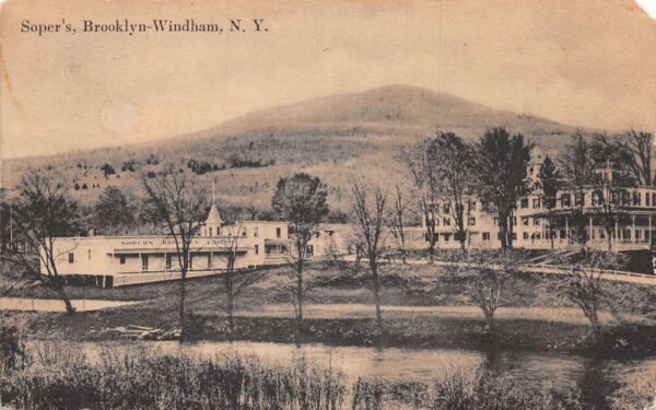 Brooklyn-Windham New York Soper's Sepia Tone Lithograph Vintage Postcard U6060
