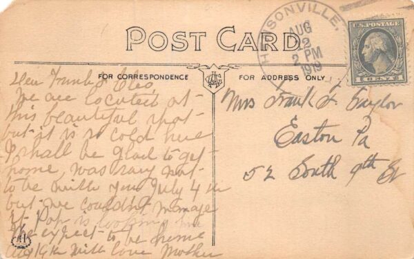 Brooklyn-Windham New York Soper's Sepia Tone Lithograph Vintage Postcard U6060 - Image 2
