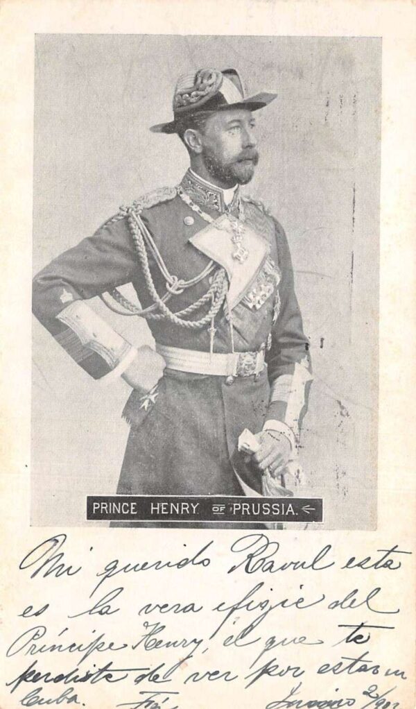Prince Henry of Prussia Royalty Vintage Postcard AA68957