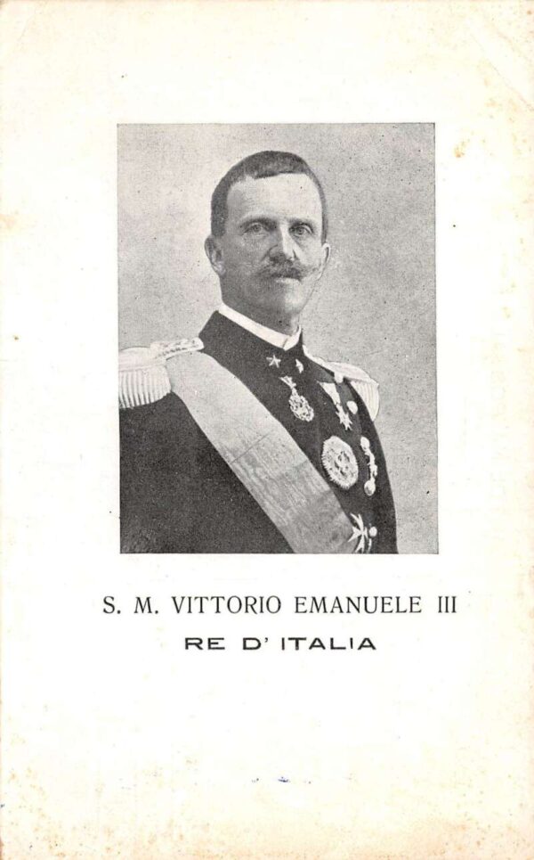 King Vittorio Emanuele III King of Italy Royalty Vintage Postcard AA68958