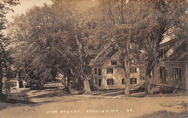 Cornish Maine High Street Real Photo Vintage Postcard AA68975
