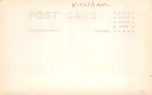 Vinalhaven Maine Village Birds Eye View Real Photo Postcard AA68995 - Image 2