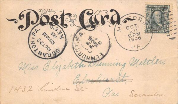 Milford Pennsylvania Lake Juliette, Silver Spring House, Undivided Back PC U6084 - Image 2