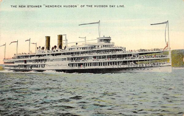 Hendrick Hudson Steamer Hudson Day Line Vintage Postcard AA69022