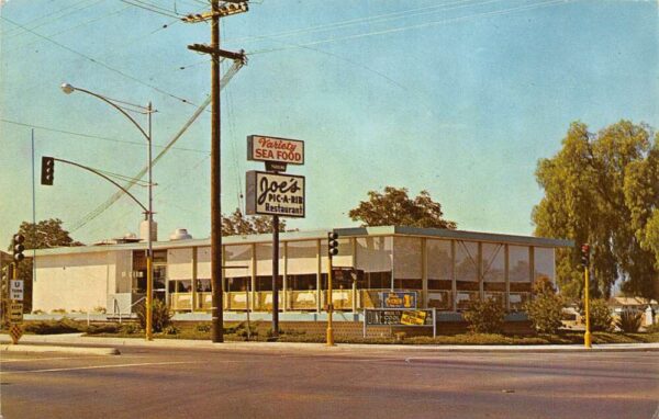 San Jose California Joe's Pick-A-Rib Restaurant Photochrome Vintage PC U6124