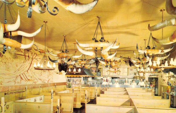 Sacramento California Hickory House Restaurant Photochrome Vintage PC U6173