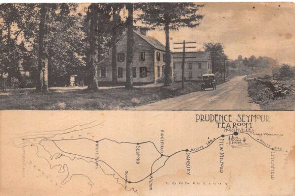Northville Connecticut Prudence Seymour Tea Room & Gift Shop Lithograph PC U6224