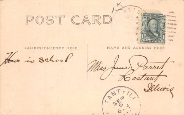 Rockwell City Iowa Fourth Street Real Photo Vintage Postcard AA69051 - Image 2