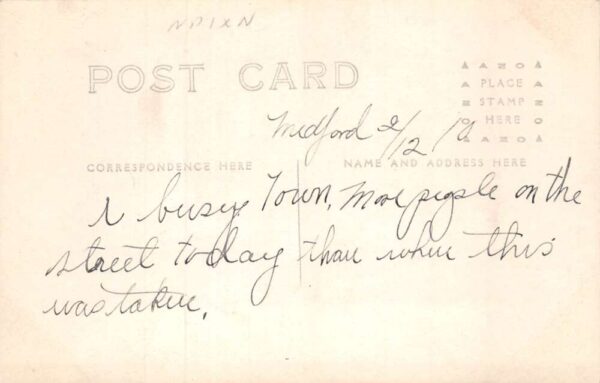 Medford Oregon Main Street from SP Depot Real Photo Postcard AA69062 - Image 2
