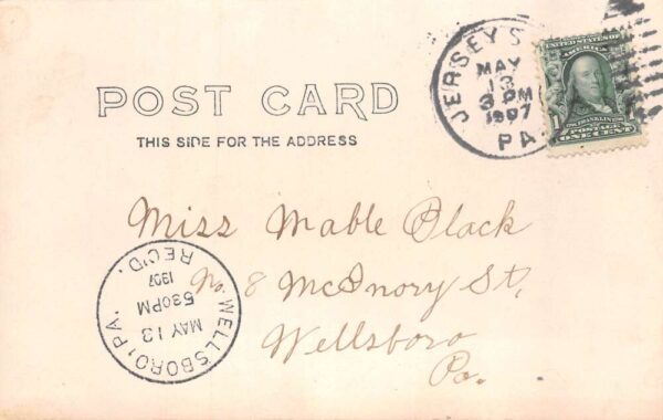 Jersey Shore Pennsylvania Main Street Real Photo Vintage Postcard AA69114 - Image 2