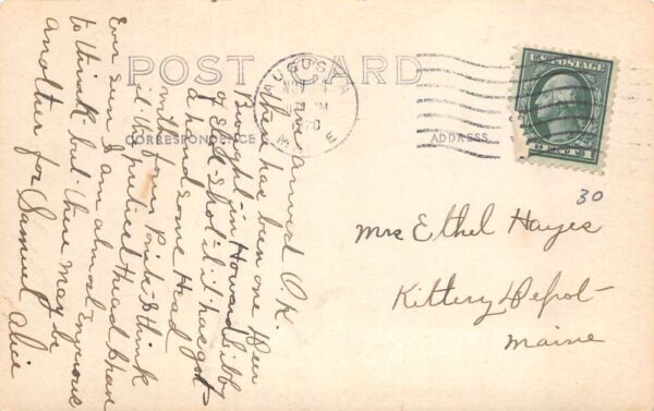 Bingham Maine Main Street Real Photo Vintage Postcard AA69122 - Image 2