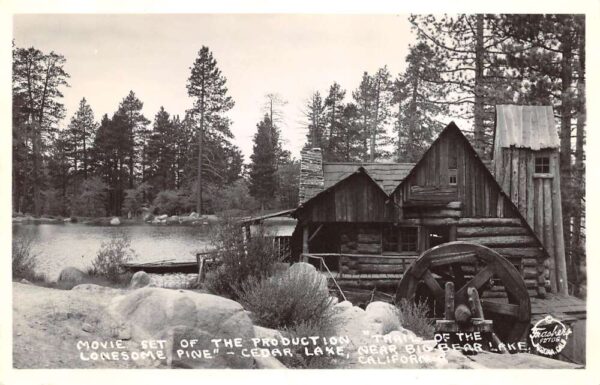 Big Bear Lake California Movie Set, "Trail Of The Lonesome Pine" RP PC U6282