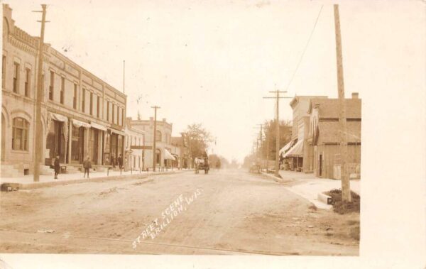 Brillion Wisconsin Street Scene Real Photo Vintage Postcard U6320