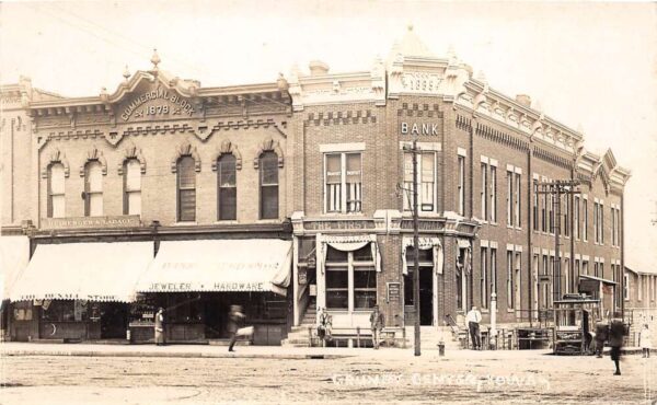 Grundy Center Iowa First National Bank Building, Real Photo Vintage PC U6324