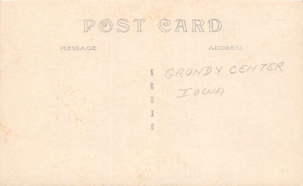 Grundy Center Iowa First National Bank Building, Real Photo Vintage PC U6324 - Image 2