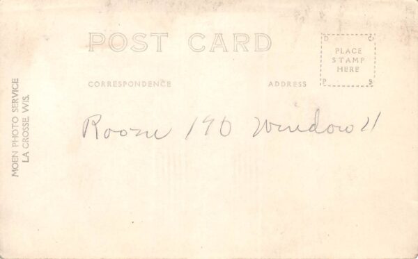 Sibley Iowa Main Street, Real Photo Vintage Postcard U6338 - Image 2