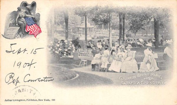 Saratoga Springs New York Congress Spring Park, Undivided, PC U6349