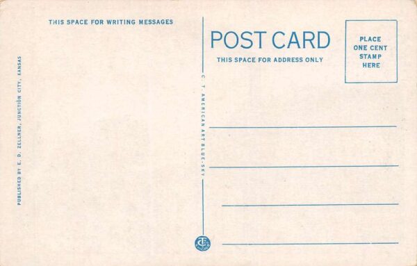 Junction City Kansas Junction City Water Works Sky Tinted Vintage Postcard U6386 - Image 2