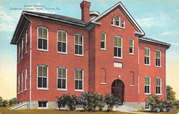 Topton Pennsylvania Lutheran Orphan's Home School, Color Lithograph PC U6389