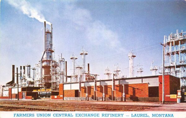 Laurel Montana Farmers Union Central Exchange Refinery Photochrome PC U6406