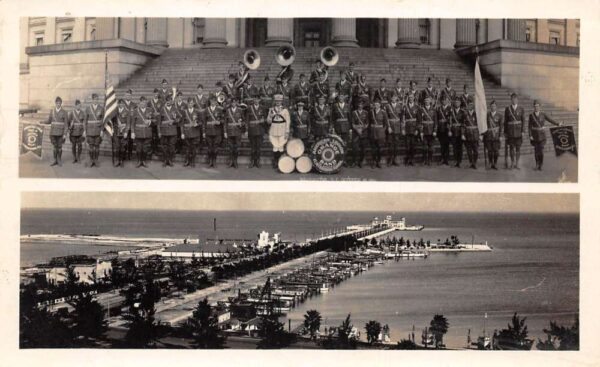 St Petersburg Florida American Legion Band Birds Eye View Real Photo PC AA69196