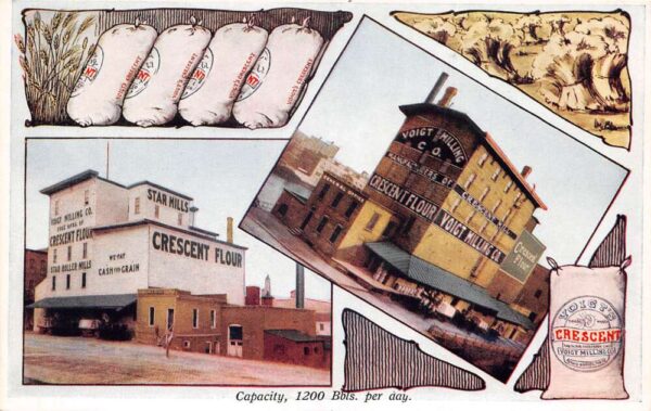 Grand Rapids Michigan Voigt Milling Co Crescent Flour Vintage Postcard AA69209