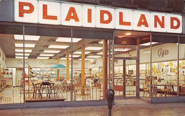 Plaidland Gift Shop Store Vintage Postcard AA69214