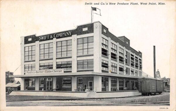 West Point Mississippi Swift & Co. Produce Plant Photo Print PC U6445