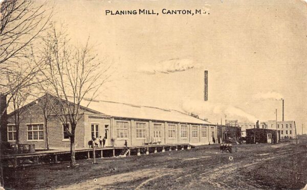 Canton Missouri Planning Mill Sepia Tone Photo Print Vintage Postcard U6458