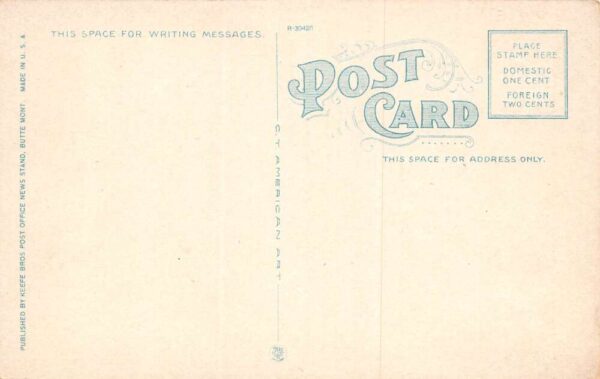 Butte Montana Pittsmont Mine White Border Vintage Postcard U6469 - Image 2
