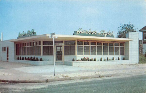 Stone Harbor New Jersey Harbor Light Restaurant Photochrome Vintage PC U6481
