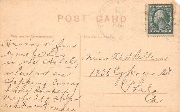 Townsends Inlet New Jersey Inlet Store & Post Office Sepia Tone Litho. PC U6482 - Image 2