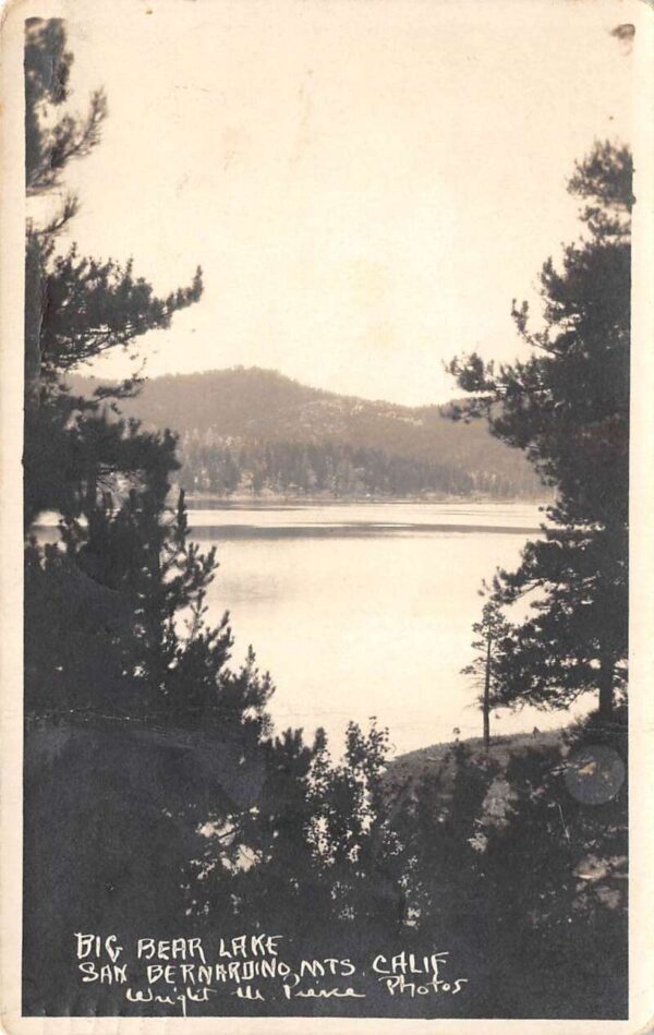 Big Bear Lake California Big Bear Lake Real Photo Vintage Postcard U6520