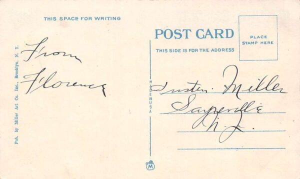 Long Island New York Jamaica Race Track White Border Vintage Postcard U6531 - Image 2