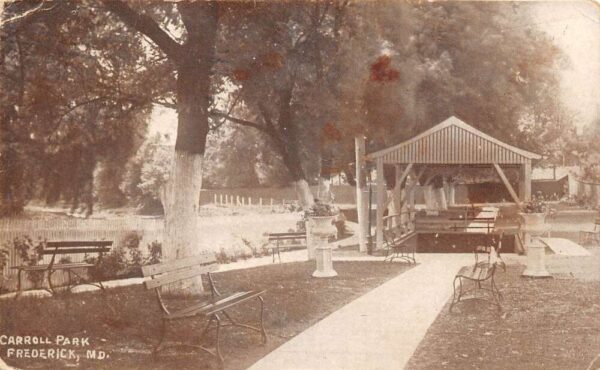 Frederick Maryland Carroll Park Photo Print Vintage Postcard U6544
