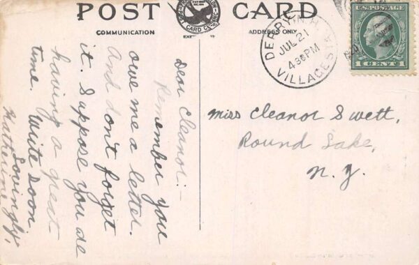 Derry Village New Hampshire Post Office & Hildreth Hall Drug Store PC U6673 - Image 2