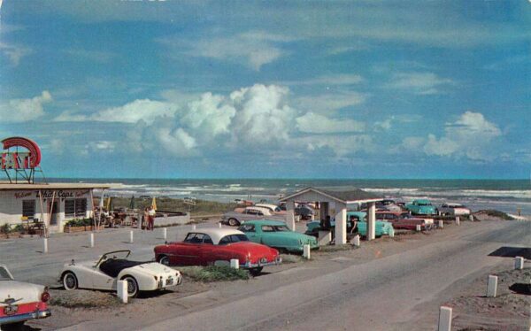 Cocoa Florida Picnic Area and Beach Chrome Vintage Postcard U6776