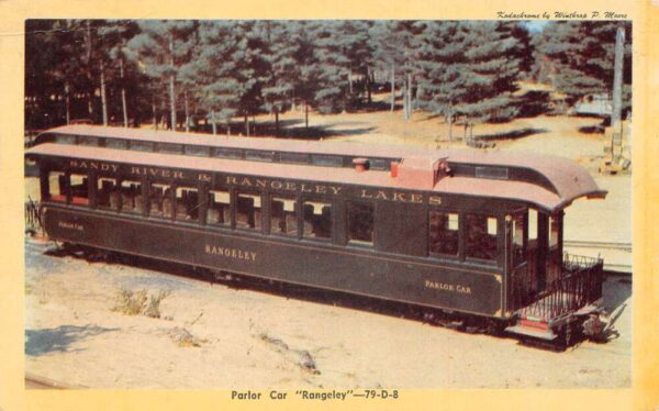 Edaville Massachusetts Parlor Car "Rangley" Train Chrome Vintage Postcard U6784