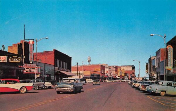 Aberdeen Mississippi Shopping Center, Main Street Vintage Postcard TT0009