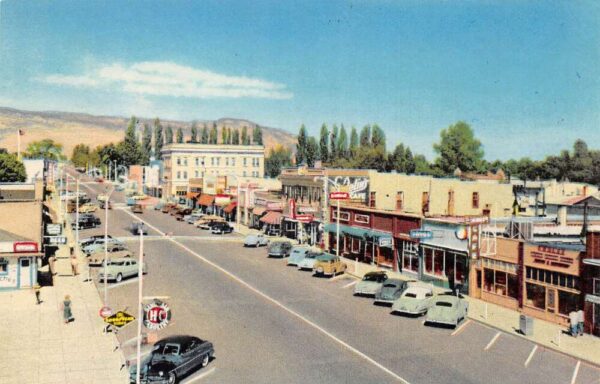 Richfield Utah Main Street, Sevier County Vintage Postcard TT0062