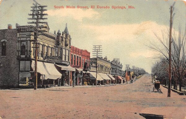 El Dorado Springs Missouri S. Main Street, Kelly Barnes Clothing Store PC U6824