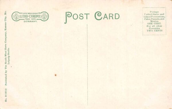 Excelsior Springs Missouri Broadway, Drug Store, Color Lithograph PC U6862 - Image 2