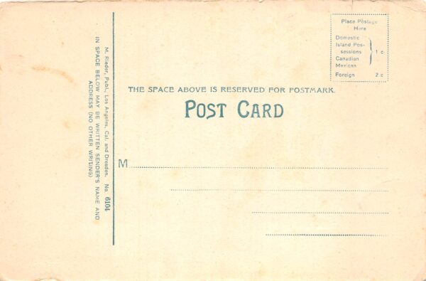 Upland California Main Street, Barber Pole Shown Vintage Postcard U6938 - Image 2