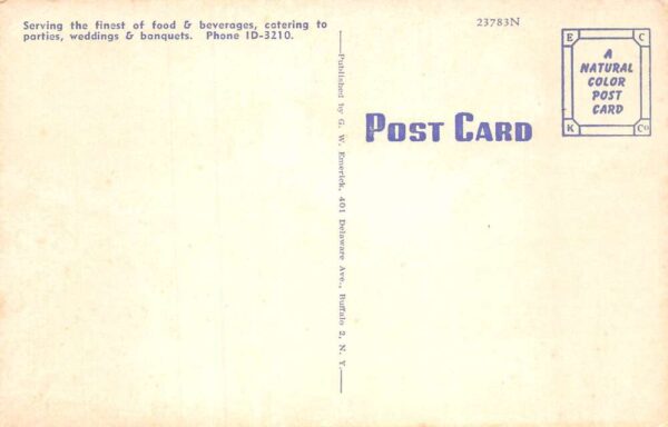 Orchard Park New York Tonks Inn, Multi-View Linen Vintage Postcard U7070 - Image 2