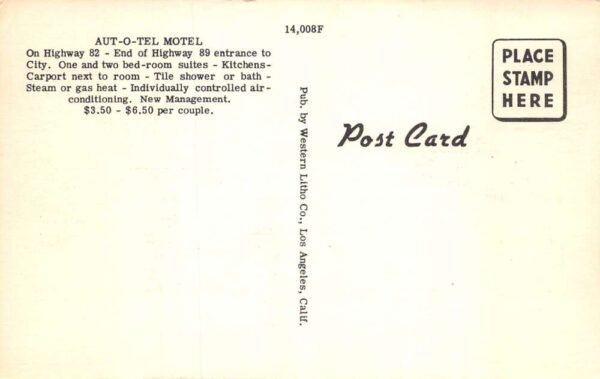 Nogales Arizona Aut-O-Tel Motel Multi-View Linen Vintage Postcard U7091 - Image 2