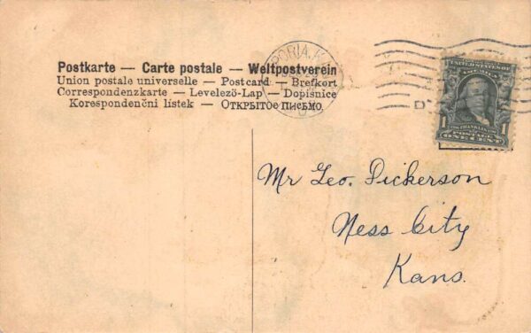 New Year Greetings Dancing Pigs Artist Signed Vintage Postcard AA69392 - Image 2