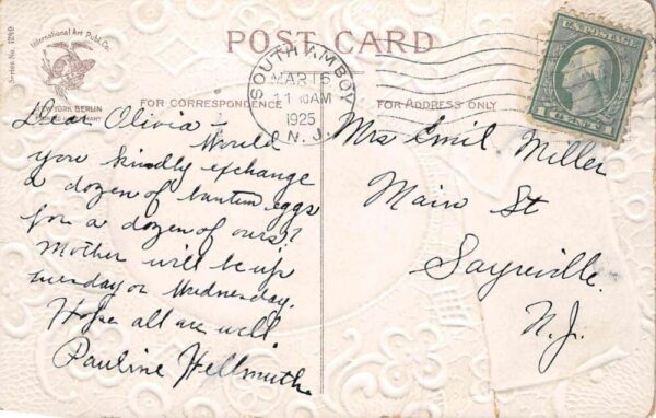 St Patricks Day greetings Baby Irish Clapsaddle Signed Postcard AA69404 - Image 2