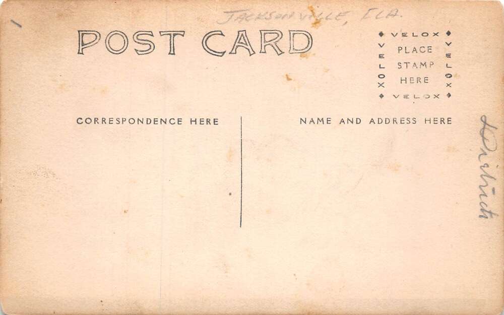 Jacksonville Florida Lumber Yards Ships Real Photo Postcard AA69414