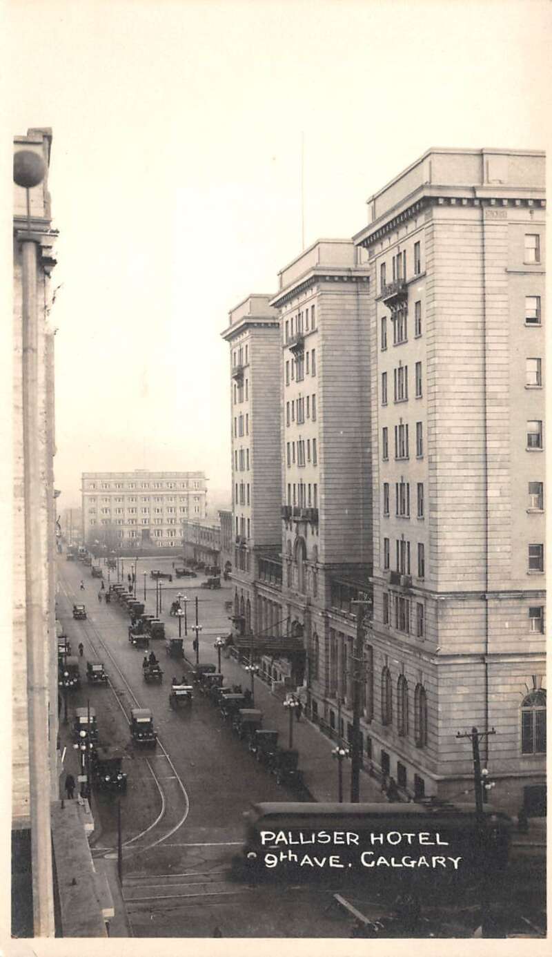 Calgary Alta Canada Palliser Hotel Real Photo Vintage Postcard AA69447